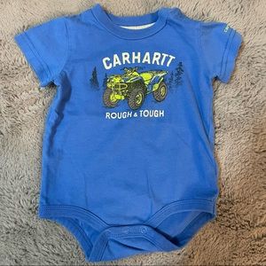 Carhartt Rough and Tough Quad Logo Onesie